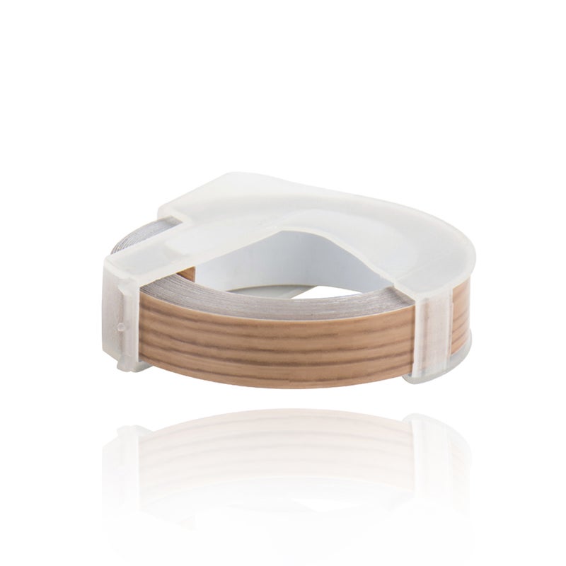 3D Plastic Embossing Label Tape Refill for DYMO 12965 1610 Label Maker with 3/8 Inch * 9.8 feet, 1 Roll Wood - Image 5