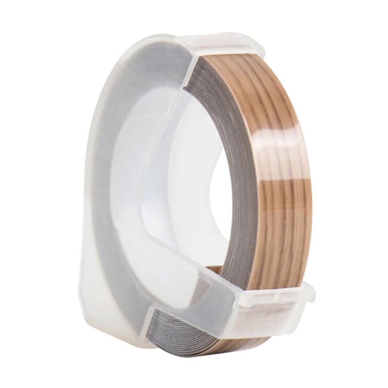 3D Plastic Embossing Label Tape Refill for DYMO 12965 1610 Label Maker with 3/8 Inch * 9.8 feet, 1 Roll Wood - Image 2