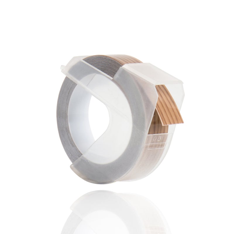 3D Plastic Embossing Label Tape Refill for DYMO 12965 1610 Label Maker with 3/8 Inch * 9.8 feet, 1 Roll Wood - Image 4