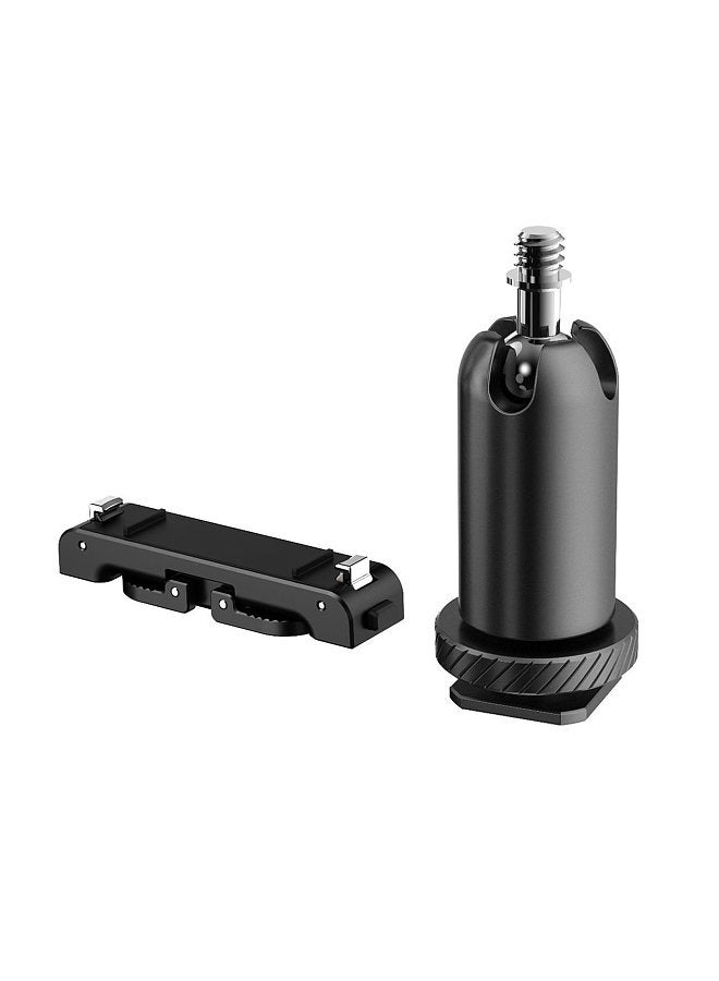 Metal Magnetic Quick Release Mount for Sports Camera Magnetic Adapter Mount Aluminum Alloy Quick Release with Cold Shoe Adapter   Base Replacement for Insta360 GO3  - Image 2