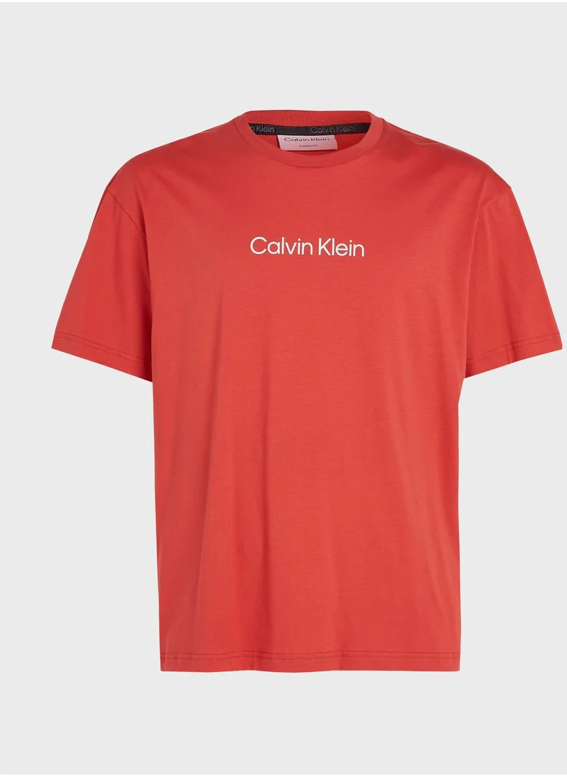 CALVIN KLEIN Logo Crew Neck T-Shirt