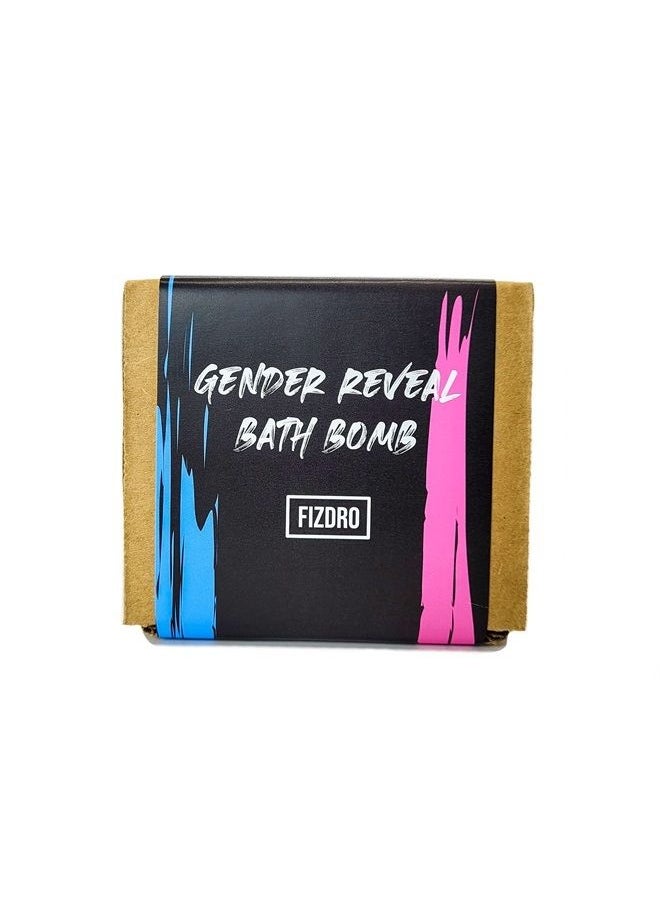 Gender Reveal Bath Bomb. Large 6.5oz Bath Bombs. for Gender Reveal Parties, Baby Showers, etc. (Blue)