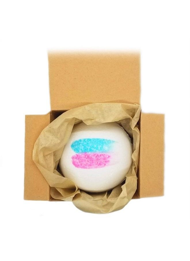 Gender Reveal Bath Bomb. Large 6.5oz Bath Bombs. for Gender Reveal Parties, Baby Showers, etc. (Blue)