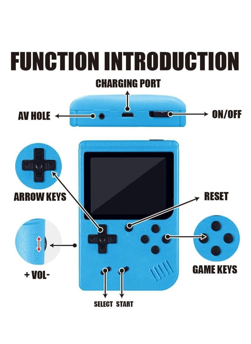 Generic - Handheld Video Game Console with 500 Classic FC Games, 3.0 Inch Color Screen, 1020mAh Rechargeable Battery Support TV Connect and 2 Players Sharing - Image 1