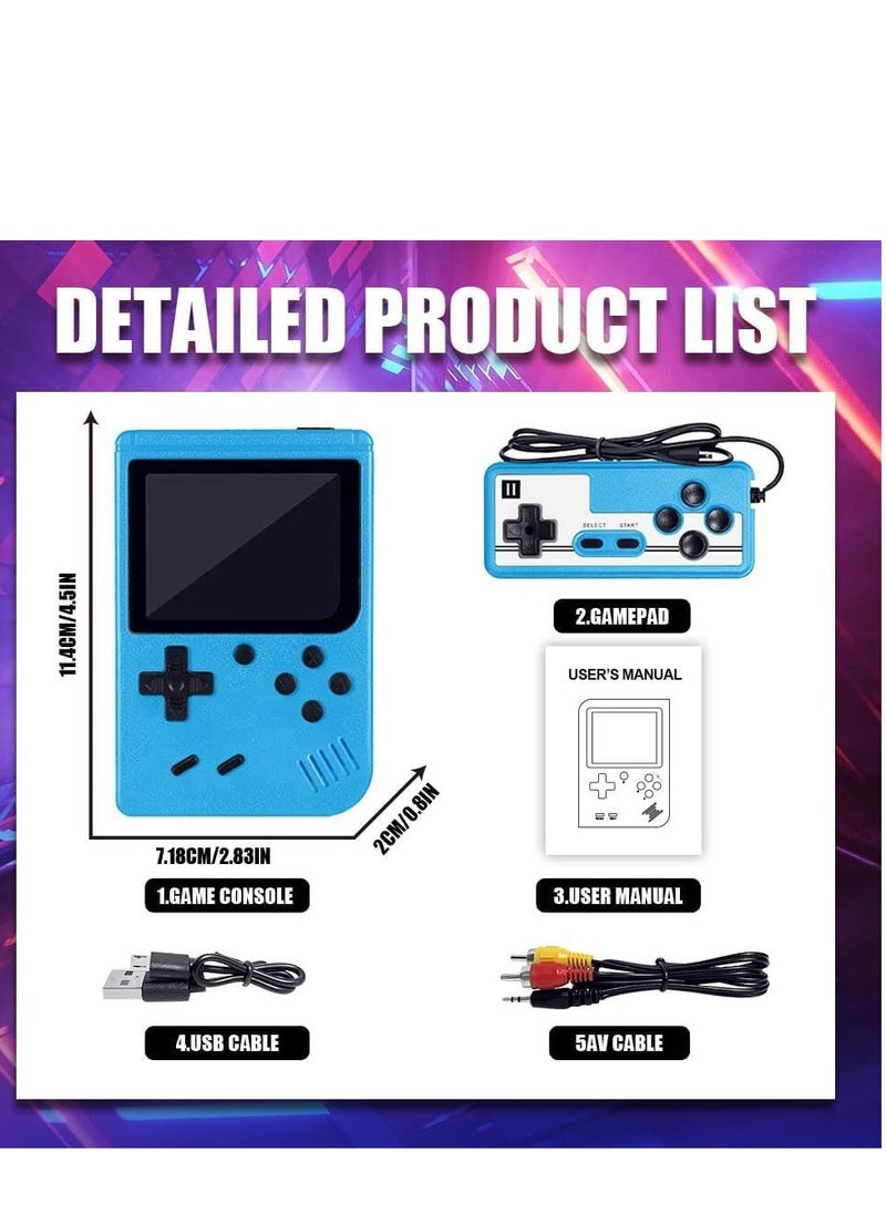 Generic - Handheld Video Game Console with 500 Classic FC Games, 3.0 Inch Color Screen, 1020mAh Rechargeable Battery Support TV Connect and 2 Players Sharing - Image 1