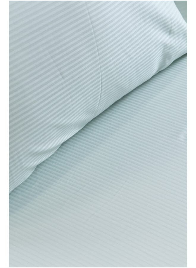محلة - ملاية سرير بأستك - ساتان - فستقي - 180 *200 +35 cm - قطن مصري 100% - Image 1