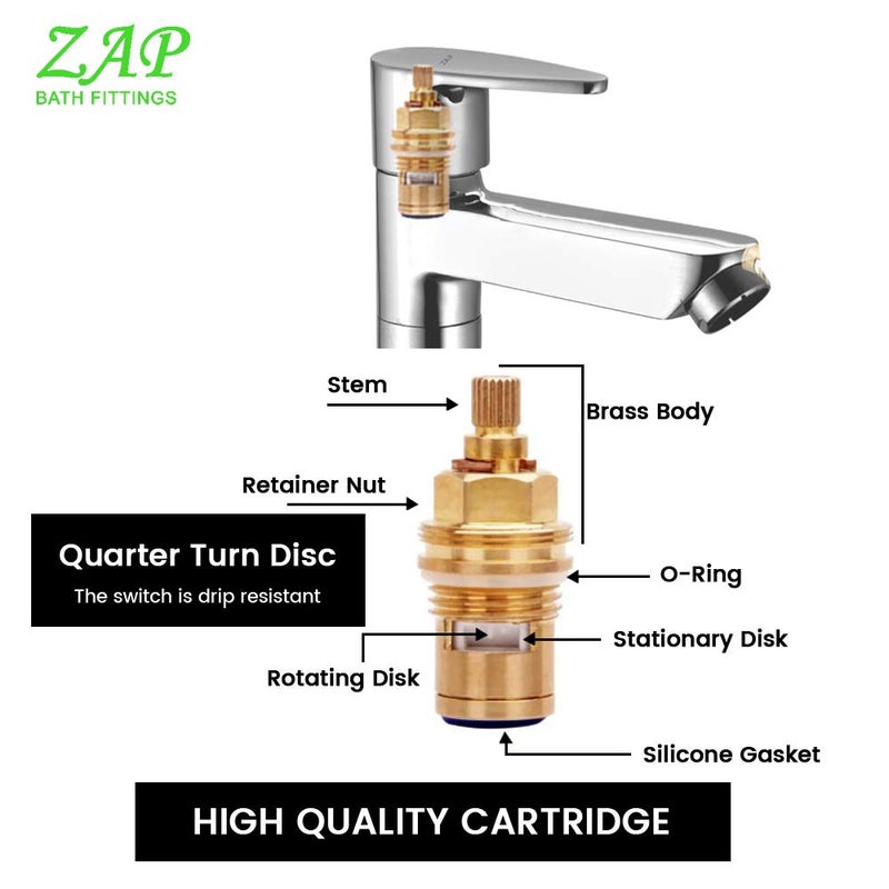 Zap Brezza Pillar Cock/Premium Chrome Finish/Foam Flow - Image 5