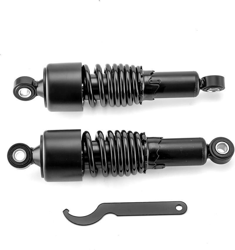 Mofun Preload Adjustable 10.5" Rear Shocks Lowering Kit for Harley Sportster 883 1200 (1988-2022), Gloss Black - Image 5