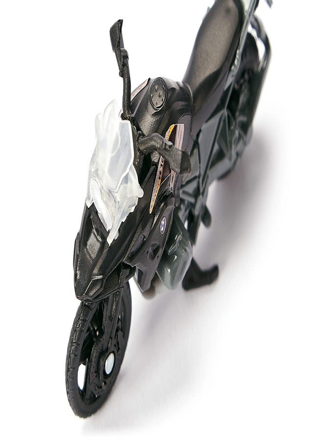 Siku 1399, BMW R 1250 GS LCI, Toy Motorbike, Metal/Plastic, Black/Silver, Movable Handlebar and Stand, Rubber Tyres - Image 3