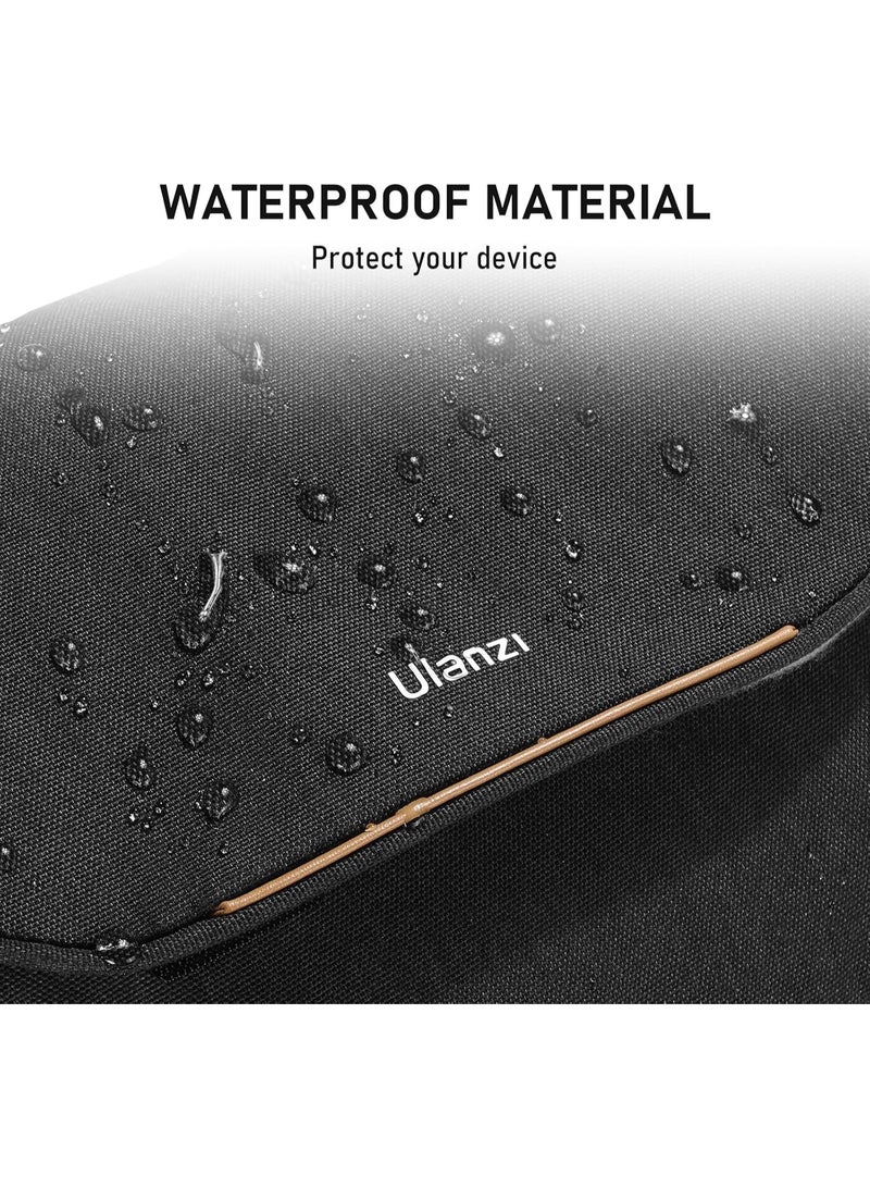 يولانزي حقيبة كاميرا ULANZI F02، حافظة كاميرا SLR/DSLR احترافية، حقيبة صغيرة أنيقة للتصوير الفوتوغرافي، حقيبة كتف للنساء والرجال متوافقة مع كاميرا Sony Canon Nikon Mirrorless خفيفة الوزن باللون الأسود - Image 5
