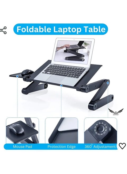 Stand for Laptop Ipad Books Two Cooling Fans USB Plug Laptop Table Laidback Computer Desk Portable Bed Tray Book Stand Multifunctional