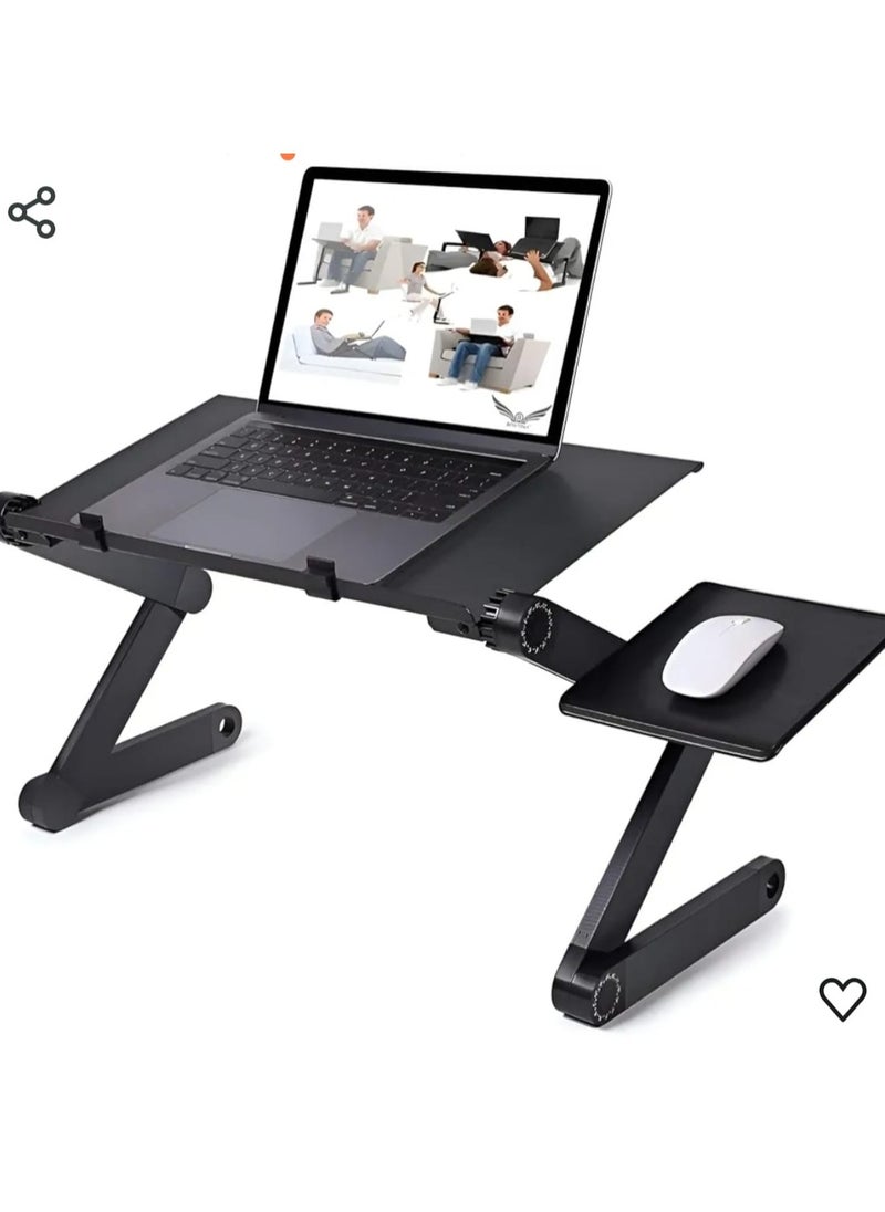 Generic - Stand for Laptop Ipad Books Two Cooling Fans USB Plug Laptop Table Laidback Computer Desk Portable Bed Tray Book Stand Multifunctional - Image 1