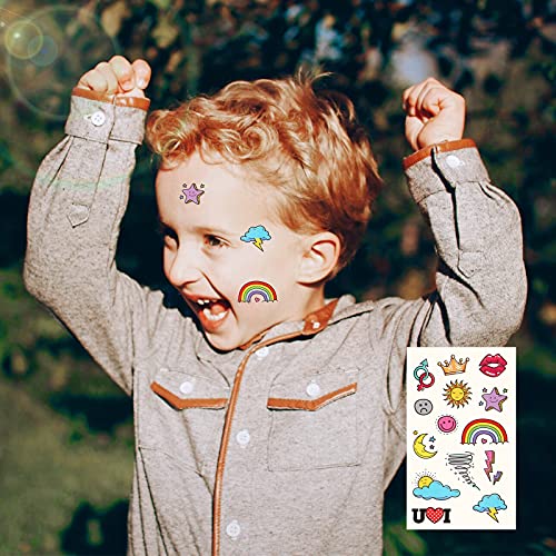 Metker Temporary Tattoos for Kids - 90 Sheets 1000+ Designs | Waterproof Temporary Tattoos toys for Birthday Party Favors, Group Activities | Educational & Safe Skin Art - Image 5