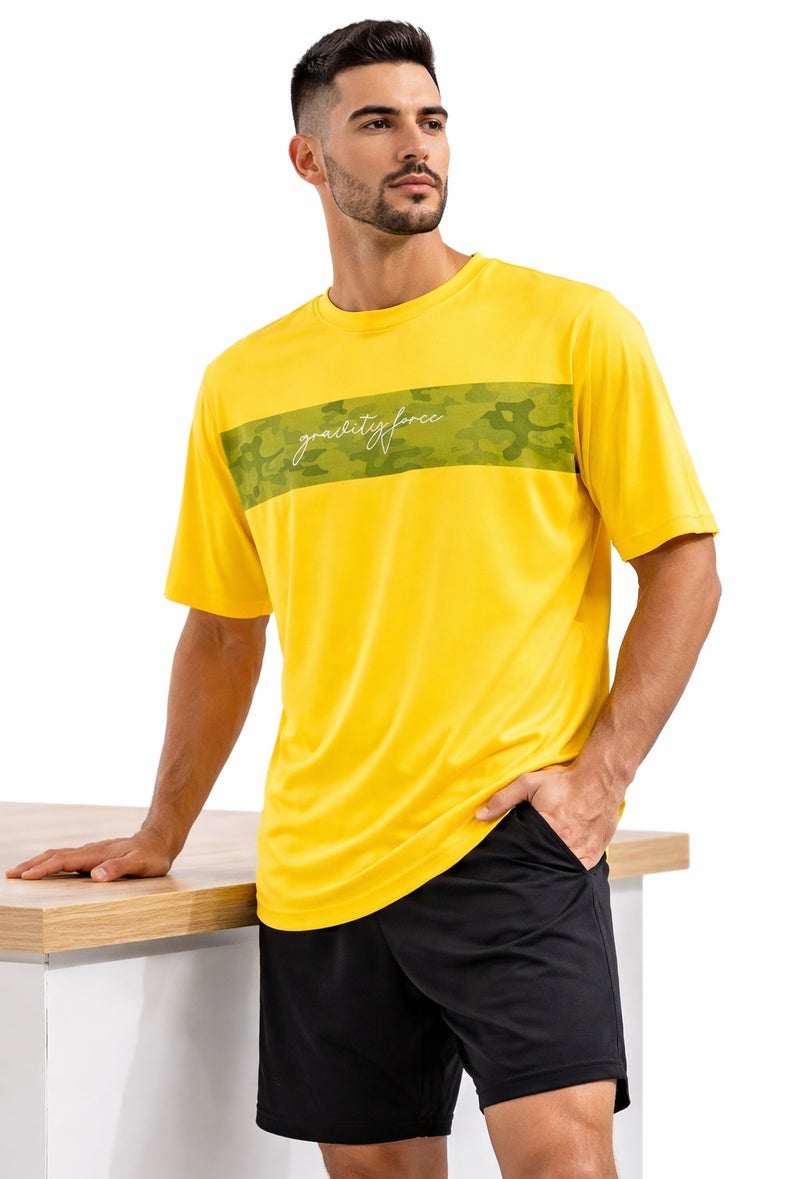 Gravity Force Men Oversized T-Shirt Cotton | Drop Shoulder Relaxed Fit Breathable Gym Casual Streetwear Tee - Image 5
