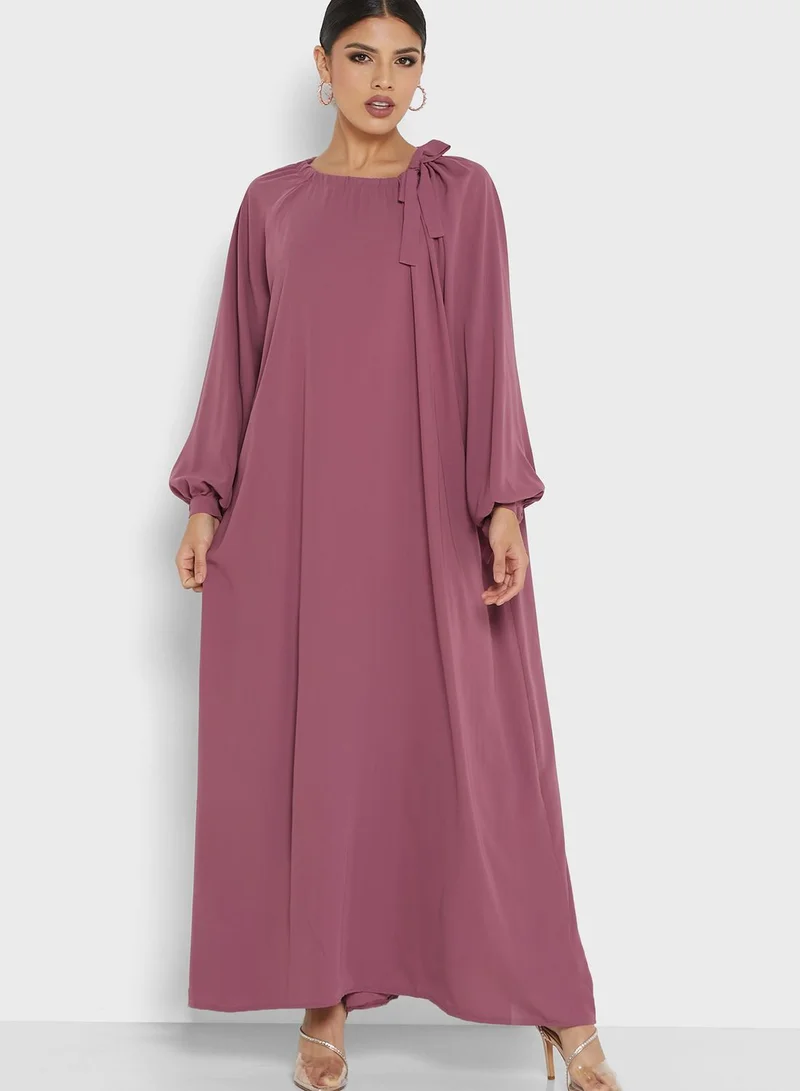 Khizana Tie Detail A-Line Dress