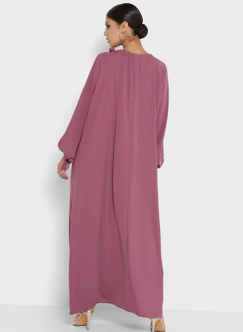 Khizana Tie Detail A-Line Dress