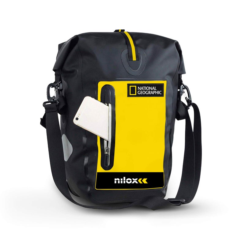 Nilox Nilox-National Geographic Bicycle Bag Water Resistant Bike Bag with Pocket for Notebooks and PCs up to 15.6 inches, Bike Accessories with Shoulder Strap - Image 1