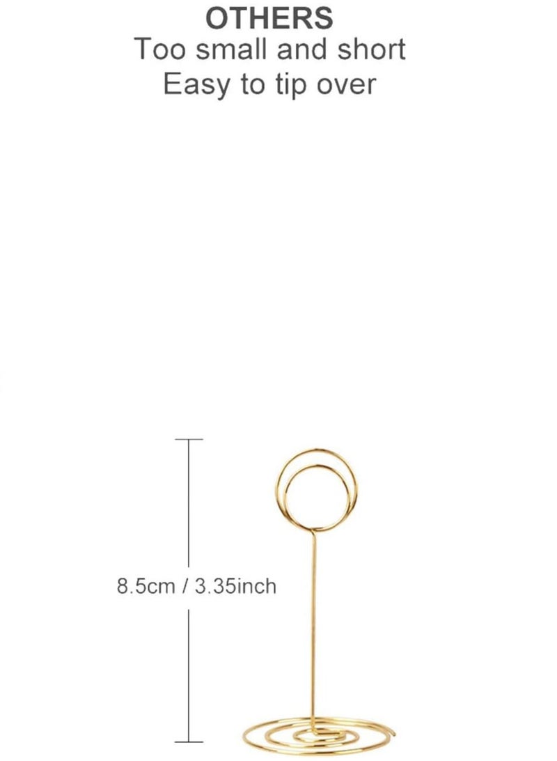 GROWSTEADY Tall Table Card Holders Table Number Holders Table Picture Stand Wire Photo Holder for Place Cards Wedding Party  - Image 1