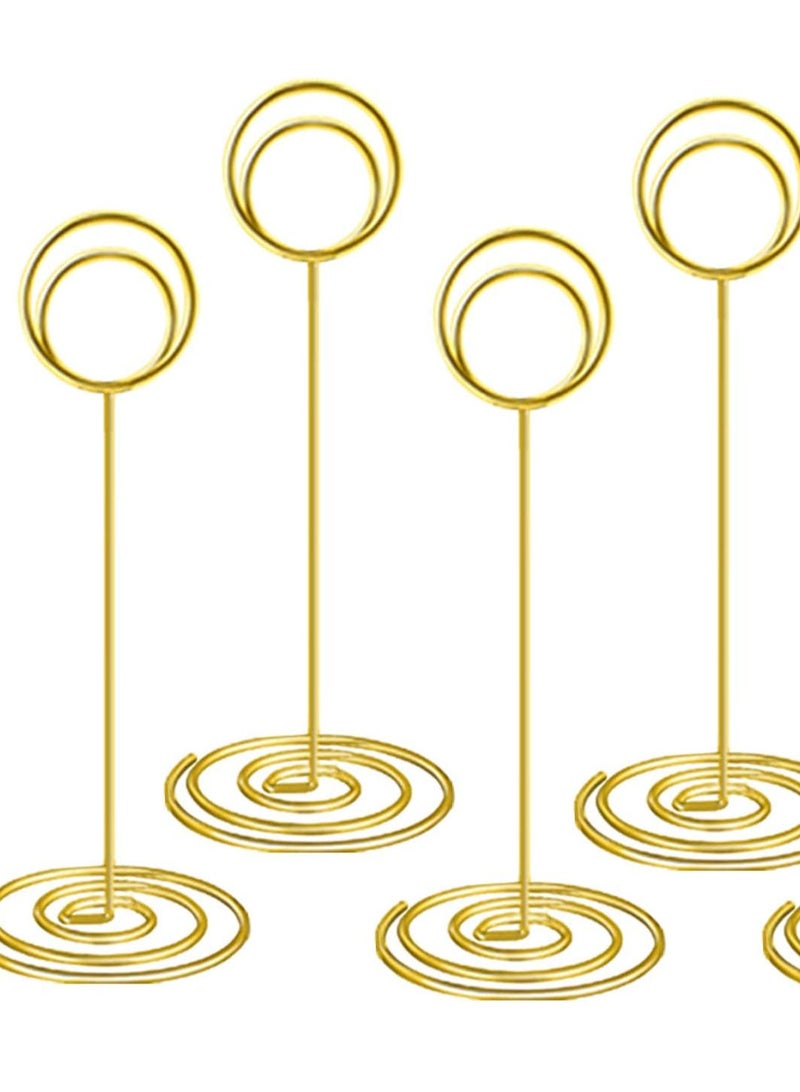 GROWSTEADY Tall Table Card Holders Table Number Holders Table Picture Stand Wire Photo Holder for Place Cards Wedding Party  - Image 2