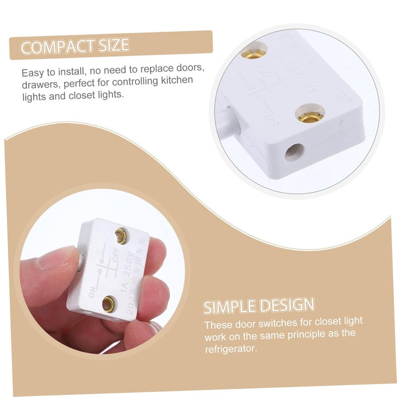 Gadpiparty 10pcs Automatic Wardrobe Touch Compact Door Activated Light for Cabinets Easy to Install Closet Lighting for Cupboards - Image 4
