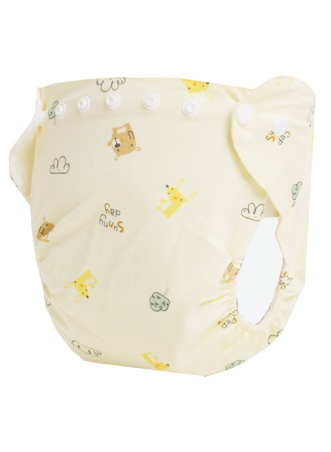 Baby Diaper Pants Newborn Cotton Waterproof Diaper Bag Baby Breathable Leak-proof Washable Snap Button Training Pants