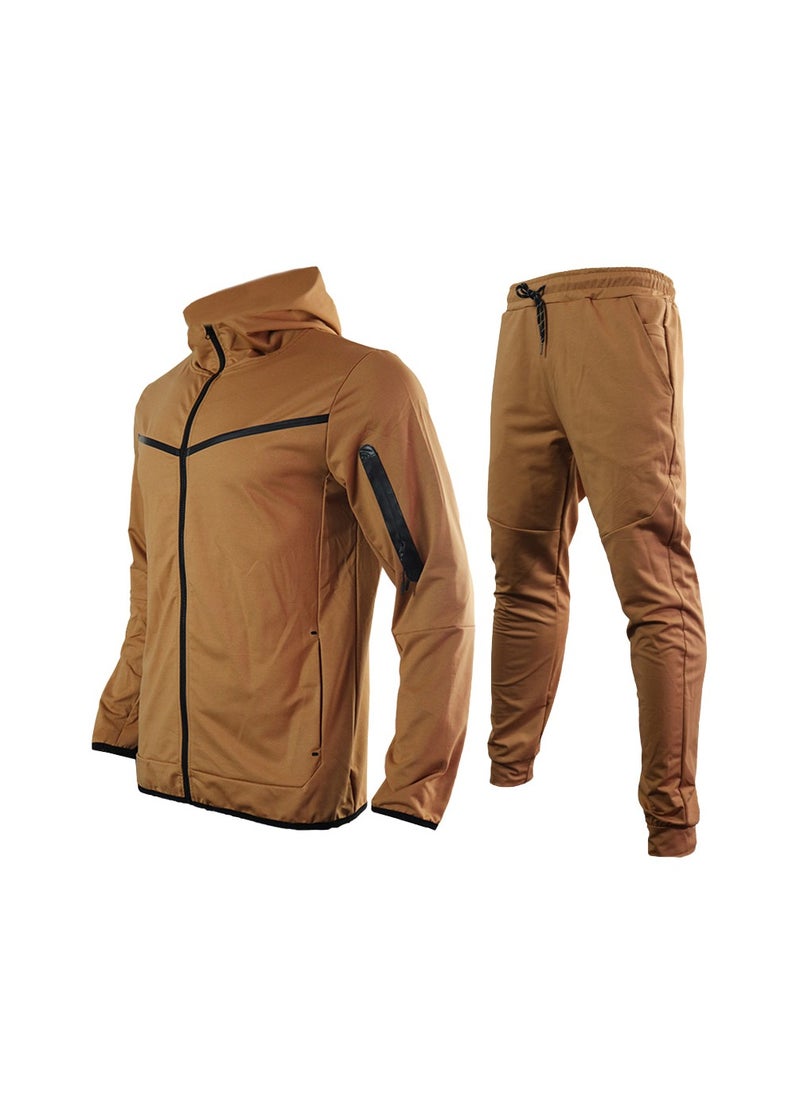 KUYING - New Coat Pants Sports Casual Two-Piece Set - Image 1