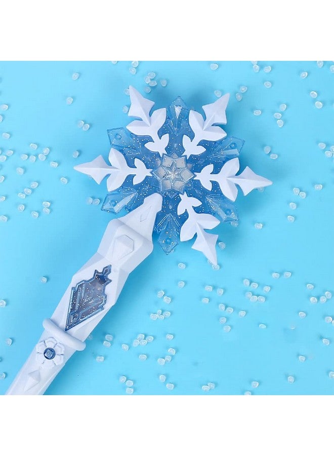 Toddmomy Light Up Snowflake Glow Wand Snowflake Wand Princess Wand Light Up Wand With Sound For Kids Girls Princess Birthday Party Costume Accessories Toy - Image 4