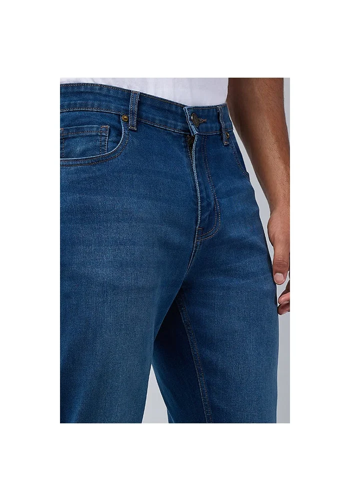 R&b  Faded Slim Fit Jeans with Button Closure for Men | Best Price UAE