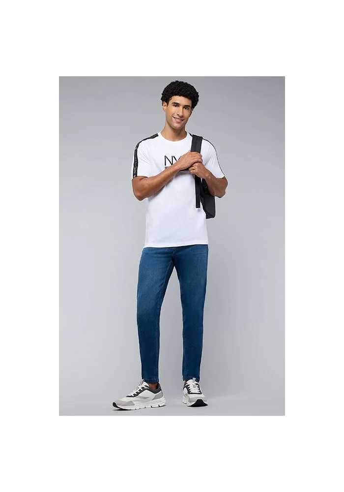 R&b Faded Slim Fit Jeans with Button Closure