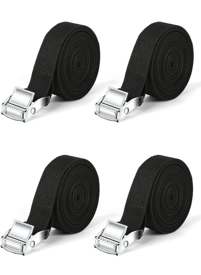 Generic Tie Down Straps, 4 Pack Heavy Duty Lashing Straps Tensioning Belts with Adjustable Cam Buckle for Car Luggage and Garden Tent Bundled Fixed, 2.5cm*1m  - Image 1