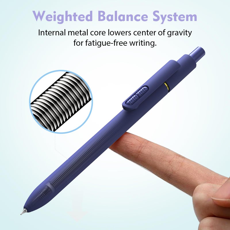 Hiacry 8 Pack Colorful Gel Ink Pensï¼ŒQuick-Dry 0.7mm Fine Point Fidget Pens for Smooth Writing, Journaling & Drawing, Aesthetic Vintage Color Pens for Women, School & Office Supplies (Vintage Colors) - Image 5