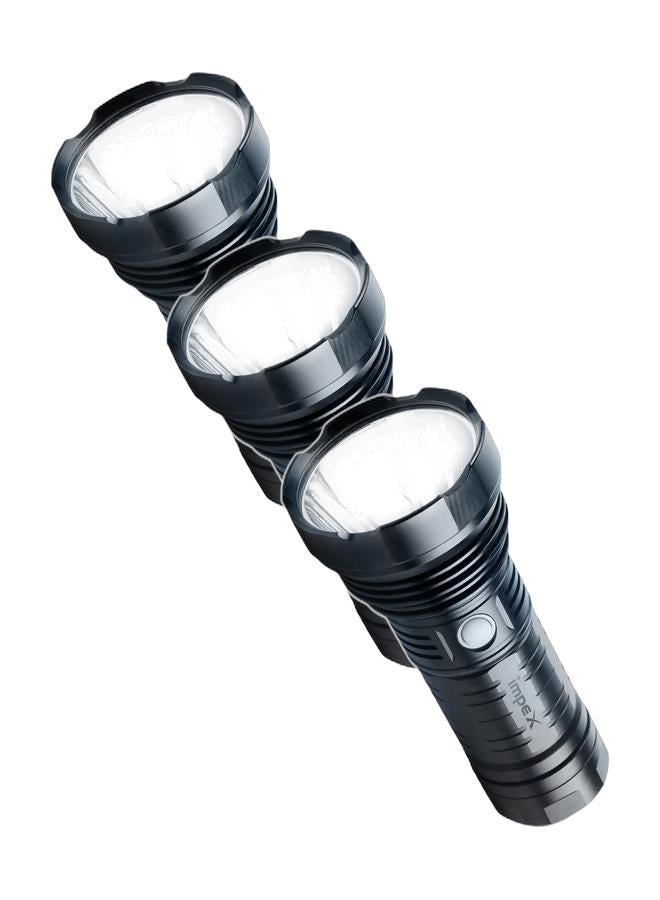 إمبكس Rechargeable LED Flashlight-High Bright LED Torch ,20W, 6600mAh Battery, 1500 Lumens, Portable Design,2-Year Warranty(Ultra X20) - Image 1