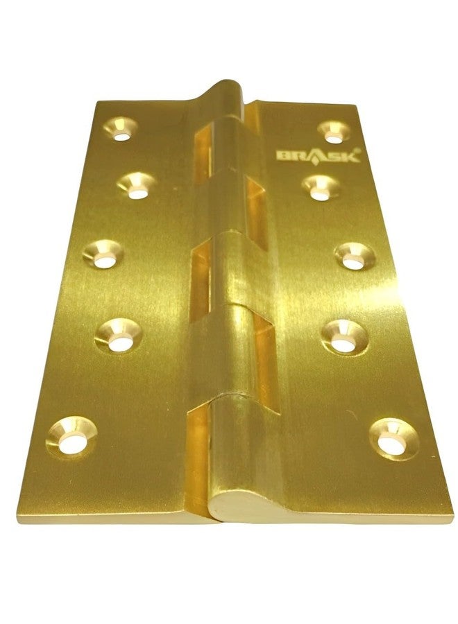 BRASK Brass Railway Hinges 5" x 1.1/4 x 5/32 Golden (Pack of 6) - Image 3