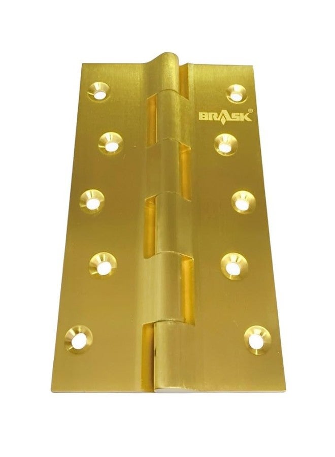 BRASK Brass Railway Hinges 5" x 1.1/4 x 5/32 Golden (Pack of 6) - Image 4