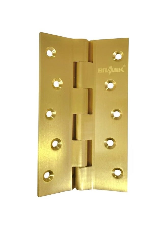 BRASK Brass Railway Hinges 5" x 1.1/4 x 5/32 Golden (Pack of 6) - Image 2