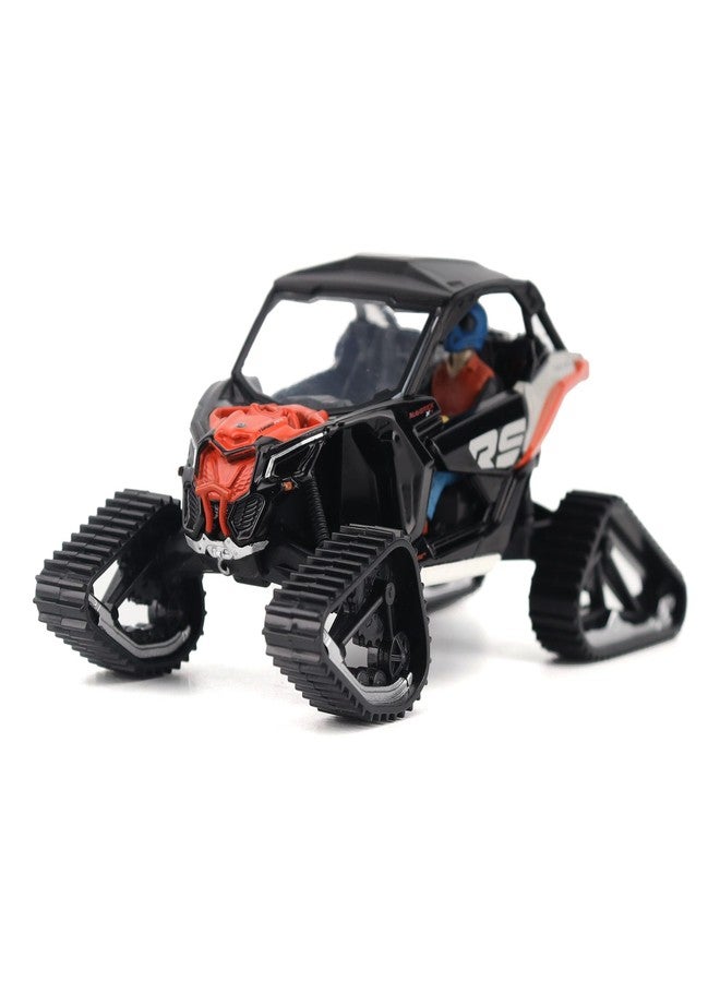 Diecast Masters BRP Bombardier Models 1:32 Scale Diecast Replica Can-Am Maverick X3 X rs Turbo RR Winter Version, Chalk Gray & Magma Red | Item 60004 - Image 1