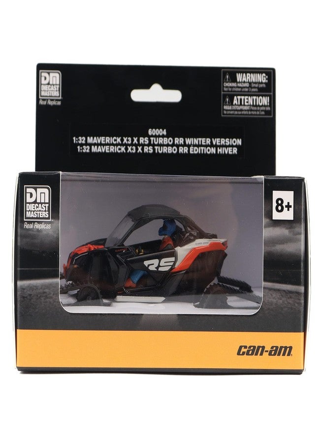 Diecast Masters BRP Bombardier Models 1:32 Scale Diecast Replica Can-Am Maverick X3 X rs Turbo RR Winter Version, Chalk Gray & Magma Red | Item 60004 - Image 5