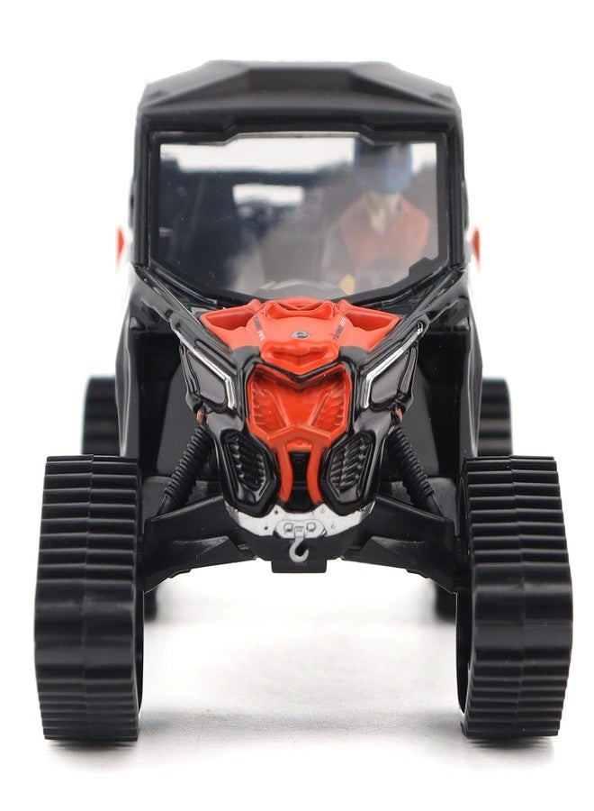 Diecast Masters BRP Bombardier Models 1:32 Scale Diecast Replica Can-Am Maverick X3 X rs Turbo RR Winter Version, Chalk Gray & Magma Red | Item 60004 - Image 2