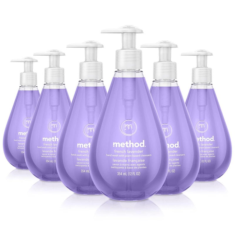 Method Gel Hand Wash French Lavender Biodegradable Formula 12 fl oz Pack of 6