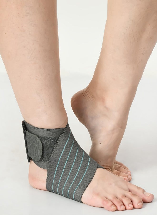 ZEDAN Neoprene Ankle Support Compression Brace for Injuries | Ankle Protection Belt | Pain Relief & Recovery | Double Lock Adjustable Stretch Strap | For Men & Women (Universal) - Image 2