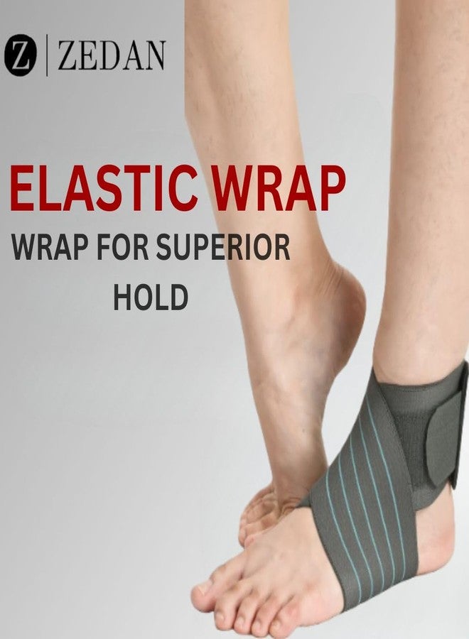 ZEDAN Neoprene Ankle Support Compression Brace for Injuries | Ankle Protection Belt | Pain Relief & Recovery | Double Lock Adjustable Stretch Strap | For Men & Women (Universal) - Image 5