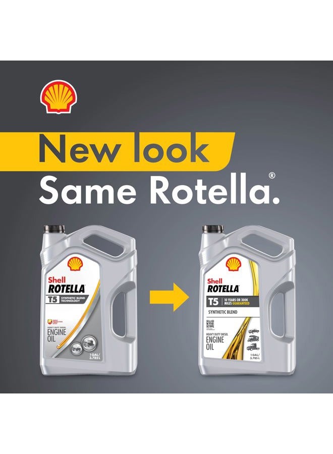 Shell Rotella T5 15W-40 Diesel Engine Oil, 1 Gallon - Image 5