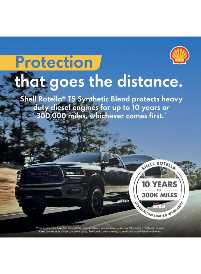 Shell Rotella T5 15W-40 Diesel Engine Oil, 1 Gallon - Image 3