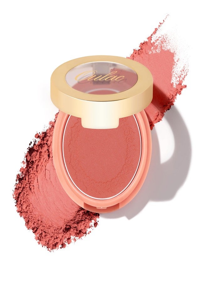 Oulac Blush Powder Matt Blush Powder & Gentle Application Natural Makeup Vegan & Cruelty Free Suitable for Various Skin Types 4.8 g 12 Forever Young - Image 1