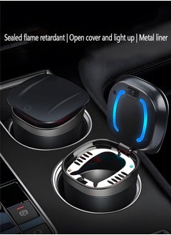 GROIC Car Ashtray, Ash Tray Auto Cigarette Odor Remover and Diffuser with Blue LED Cool Light Indicator for Most Car Cup Holder,Automotive Accessories  - Image 3