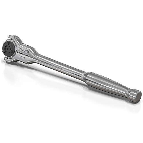 Olsa Tools 90-Tooth Swivel Head Ratchet, Chrome Vanadium Steel, 1-Piece - Image 1