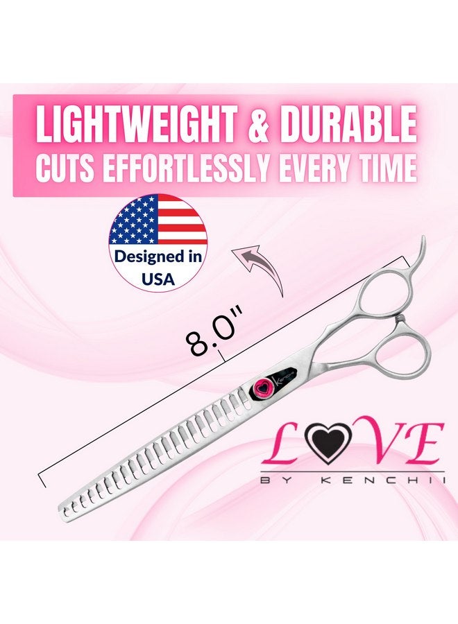 Kenchii Dog Grooming Scissors | 22 Tooth Blender Dog Grooming Shears | Thinning Shears For All Dog Breeds | Pet Hair Blending Scissor | Pet Grooming Accessories | Love Collection - Image 2