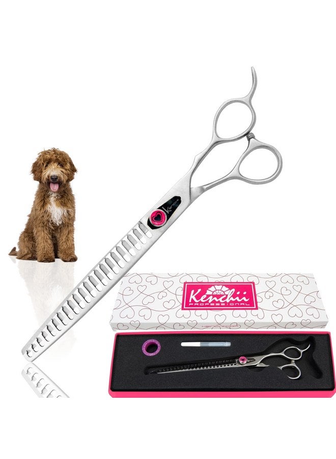 Kenchii Dog Grooming Scissors | 22 Tooth Blender Dog Grooming Shears | Thinning Shears For All Dog Breeds | Pet Hair Blending Scissor | Pet Grooming Accessories | Love Collection - Image 1