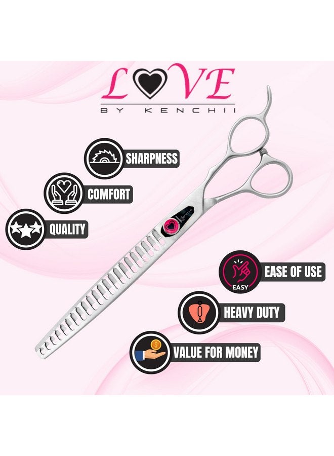 Kenchii Dog Grooming Scissors | 22 Tooth Blender Dog Grooming Shears | Thinning Shears For All Dog Breeds | Pet Hair Blending Scissor | Pet Grooming Accessories | Love Collection - Image 5