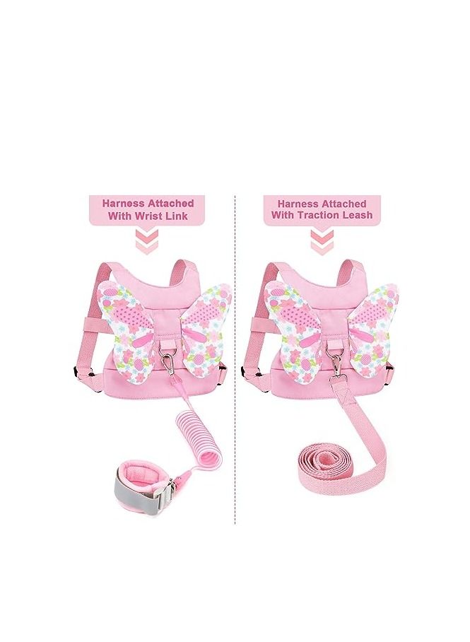 ORiTi حزام أمان للأطفال 3 في 1 من ORiTi مع رابط معصم مضاد للضياع، حزام أمان للأطفال للفتيات، حزام أمان لطيف للأطفال ضد الضياع، حزام أمان للأطفال لإبقاء الأطفال قريبين أثناء المشي - Image 4